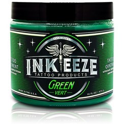 تصویر کرم حین کار اینکییز سبز Green Inkeeze Tattoo cream