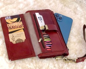 تصویر الگوی کيف پول و موبایل M-487 