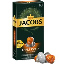 تصویر کپسول قهوه جاکوبز مدل اسپرسو کلاسیک 7 بسته 10 عددی Jacobs 02356