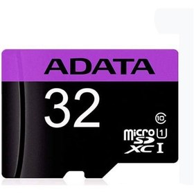تصویر رم میکرو ۳۲ گیگ ای دیتا ADATA Premier C10 U1 80MB/s + خشاب ا ADATA Premier 32GB C10 U1 U1 80MB/s MicroSDHC Memory Card With Adapter ADATA Premier 32GB C10 U1 U1 80MB/s MicroSDHC Memory Card With Adapter