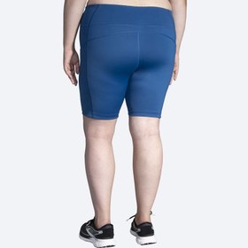 تصویر بایکر ورزشی زنانه بروکس Brooks Method 8″ Short Tight آبی تیره 