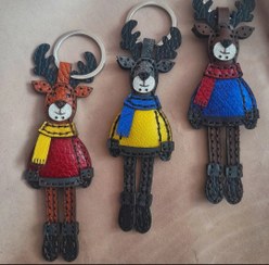 تصویر جاسوئیچی فانتزی چرم طبیعی 