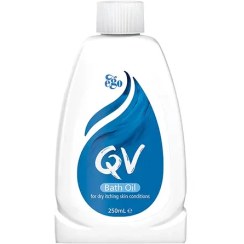 تصویر روغن حمام کیووی خارش پوست خشک 250 میلی لیتر QV Bath Oil d.i.s.c 250 mL