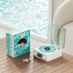 تصویر گرامافون موزیکال دریایی اسپیکردار برند wawes Musical marine gramophone speaker