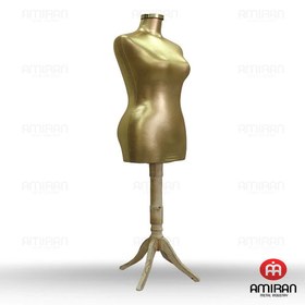 تصویر مانکن پایه چوبی 