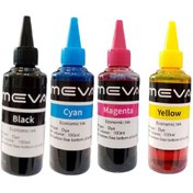 تصویر جوهر meva سری بتا β پک 4 رنگی 100cc 