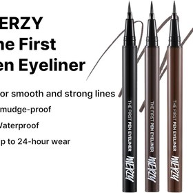 تصویر خط چشم ماژیکی دفرست پن مرزی | Merzy The First Pen Liquid Eye Liner Merzy The First Pen Liquid Eye Liner