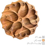 تصویر مزه خوری گردان چوبی کد 849 