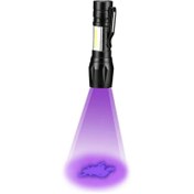 تصویر چراغ قوه uv فرابنفش مدل KS UV filtering 395 nm365 div UV 365/395 nm