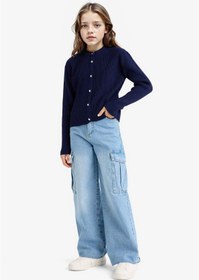 تصویر ژاکت کش باف پشمی بچگانه دیفکتو defacto 