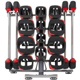 تصویر رک هالتر و صفحه لزمیلز 4 تایی Barbell rack and plate Lesmills 