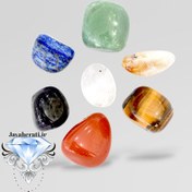 تصویر تامبل سنگ های طبیعی هفت چاکرا 83گرم 