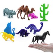 تصویر فیگور حیوانات پلاستیکی مدل باغ وحش 110 