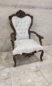 تصویر مبل کلاسیک پیچک - فندقی 