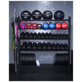 تصویر رک و استند ورزشی ۵ طبقه کیاورزش کد KV2465 kiavarzesh 5-tier sports rack and stand code kv2465