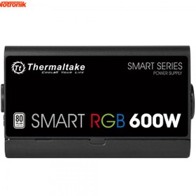 تصویر منبع تغذیه (پاور) کامپیوتر ترمالتیک مدلSmart Pro RGB 600W Thermaltake Smart Pro RGB 600W Computer Power Supply