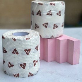 تصویر دستمال توالت طرح‌دار 