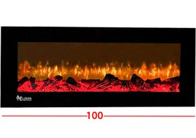 تصویر شومینه برقی سایز 50*100 الیسان - تک رنگ fireplace