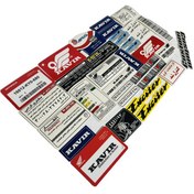 تصویر برچسب باک و بدنه موتور سیکلت وارون مدل A-141-KVIR مناسب برای هوندا بسته 18 عددی 