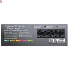 تصویر کیبورد بی سیم Sibraton SKB557W SIBRATON SKB557W WIRELESS KEYBOARD