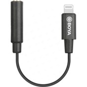 تصویر مبدل میکروفون لایتنینگ بویا مدل BY-K3 BOYA by-K3 Lightning to 3.5mm (female) Audio Adapter