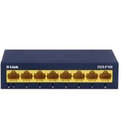 تصویر سوییچ 8 پورت دی لینک مدل DGS-F108 D-Link DGS-F108 8 Port Gigabit Desktop Switch