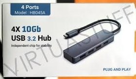 تصویر هاب 4 پورت USB C Hub, HOPDAY 4-Port USB 3.2 Hub,