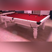 تصویر میز بیلیارد ایتبال سفید مدل ویراکا ۸ فوت wiraka model 8 fot billiard table