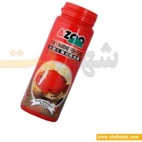 تصویر غذای پولکی ماهی آب شور آزو Azoo Marine Fish Flake