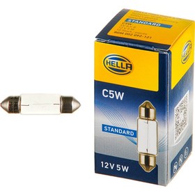 تصویر لامپ فشنگی مدادی خودرو C5W هلا – Hella (اصلی) Hella C5W CAR Light Bulb