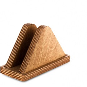 تصویر جا دستمال مثلث چوبی یک عددی Single wooden triangle