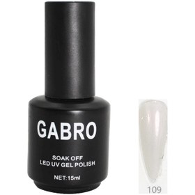 تصویر ژل لاک ۱۵ میل گابرو کد ۱۰۹ ساده GABRO 