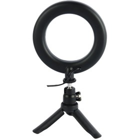 تصویر رینگ لایت سه پایه دار "5 Earldom ET-ZP29 Earldom ET-ZP29 5 Inch LED Ring Light