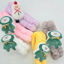 تصویر هدبند حوله ای آرایشی (مدل عروسکی) 