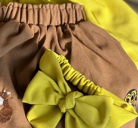 تصویر هد بند دخترونه - زرد 