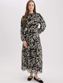 تصویر پیراهن زنانه مشکی دفکتو 