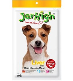 تصویر تشویقی سگ جرهای مدل میله ای طعم جگر 70 گرم ( تقویتی ) ا Jerhigh Liver 70g Jerhigh Liver 70g