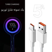 تصویر کابل شارژ شیائومی (ثانیه شمار و توربو) USB به USB-C توربو مدل طول 1 متر (اصلی و تضمینی) 