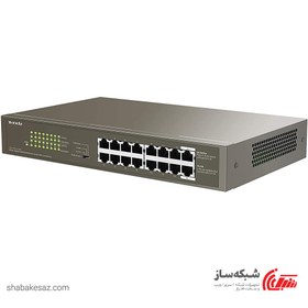 تصویر سوئیچ 16 پورت تندا مدل TEG1116P-16-150W Tenda TEG1116P-16-150W 16 Port Gigabit Desktop/Rackmount Switch