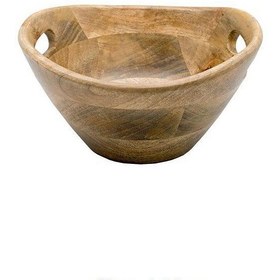 تصویر کاسه چوبی آجیل و میوه خوری 