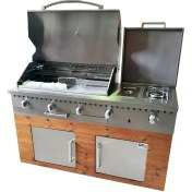 تصویر باربیکیو ۱۶۰ سانت کامل استیل ترموود عرض 60 کد cc144 