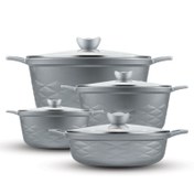 تصویر سرویس قابلمه نالینو مدل Elita ۸ پارچه گرانیتی 