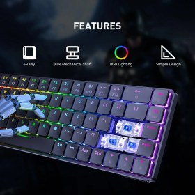 تصویر کیبورد گیمینگ اونیکوما مدلG29 Onikuma G29 gaming keyboard