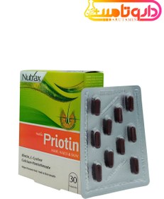 تصویر كپسول پریوتین 30 عدد نوتراكس Nutrax Priotin 30 Capsules