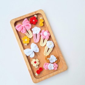 تصویر گلسر بافتنی بچگانه تق تقی و انبری - ۵ 