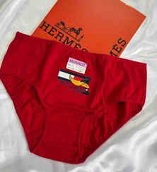 تصویر شورت نخی - سفید / طرح H 