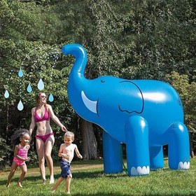 تصویر استخر بادی کودک فیل 