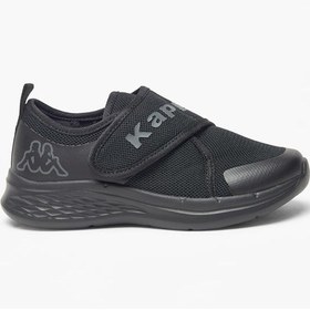 تصویر کفش ورزشی پسرانه با طرح لوگو و بسته شدن چسبی برند kappa Boys' Logo Print Slip-On Sports Shoes with Hook and Loop Closure