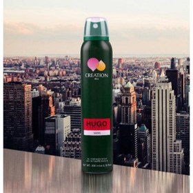 تصویر اسپری بدن Hugo حجم 200 میل کریشن آیریس Creation Iris Body Spray Hugo 200ml