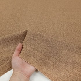 تصویر پارچه شانتون کنفی لمه رنگ بیسکوییتی 